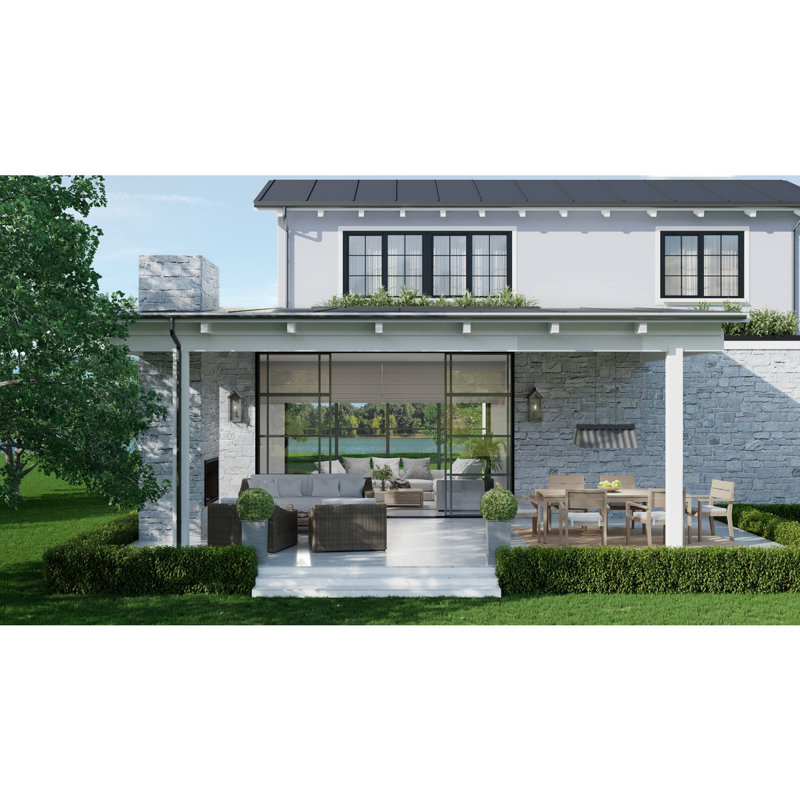 Luminaire suspendu d'extérieur 3 lumières Edgecliff, Galvanisé