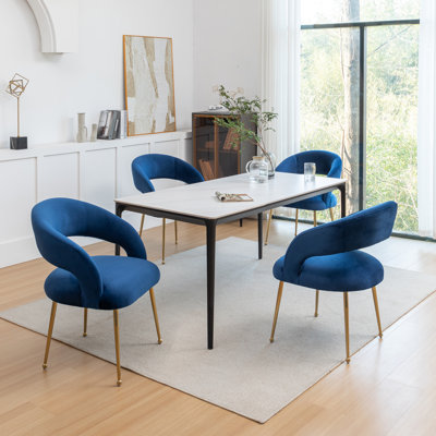 Lokelani 19.3 " H Velvet Upholstered Armchair