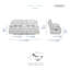 Causeuse inclinable manuelle moderne et contemporaine de 85 po Melita - Causeuse inclinable manuelle double Corduroy-1728898059