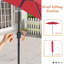 Parasol de marché 7,5 pi Blaise-290991854