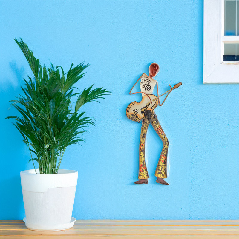 Décoration murale pour lecteur de guitare traditionnel