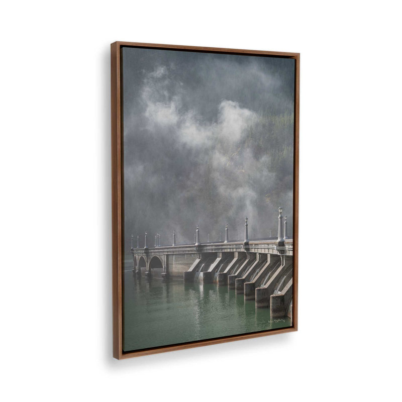 «Diablo Dam» par Alan Majchrowicz, reproduction d'art, 12 W x 18 H, Brown, Framed Canvas