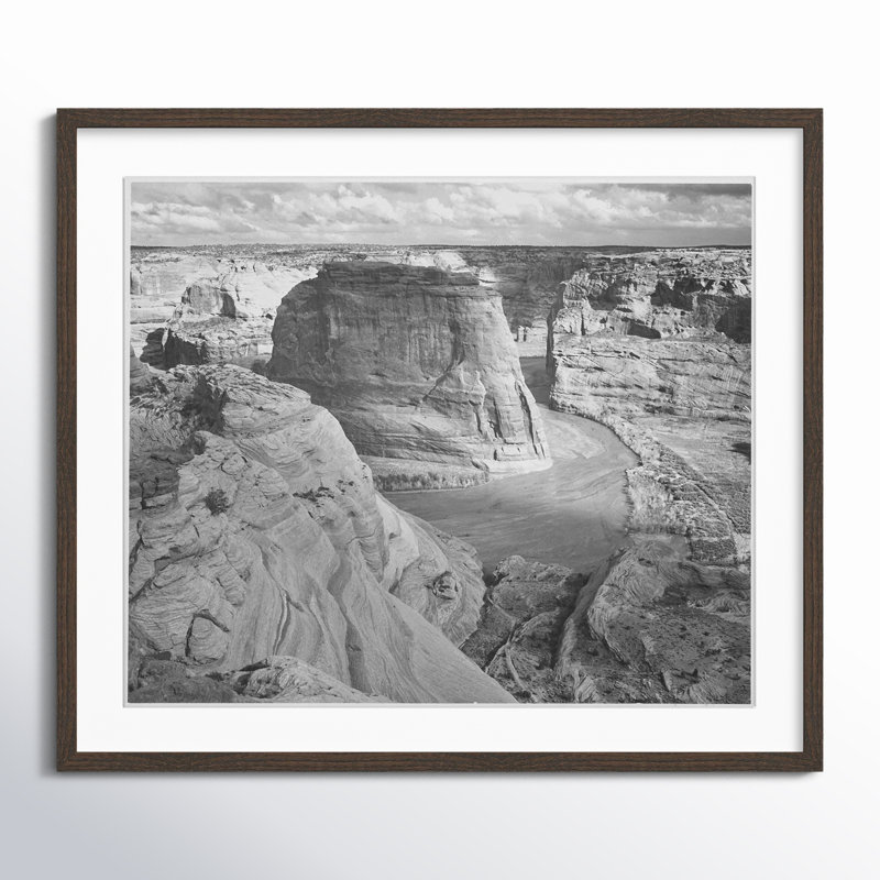 Canyon De Chelly Arizona 2 par Adams - Photographie de cadre, H 21,5 po x l 25,5 po x P 0,75 po, Noyer