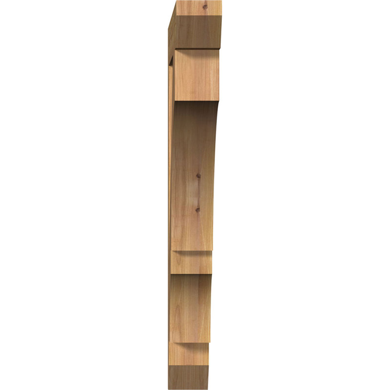 Support latté l 3 1/2 po x P 28 po x H 32 po, cèdre rouge de l'Ouest, H 32 po x l 3,5 po x P 28 po, Lisse, Cèdre rouge