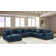 Arliz 7 - Piece 144" Wide Reversible Modular Corner Sectional with Ottoman