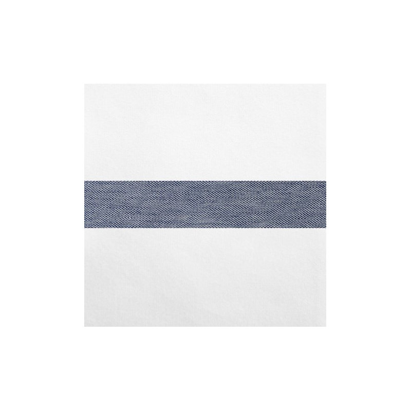 Houston Sheet Set, Queen Sheet Set, White/Dark Denim