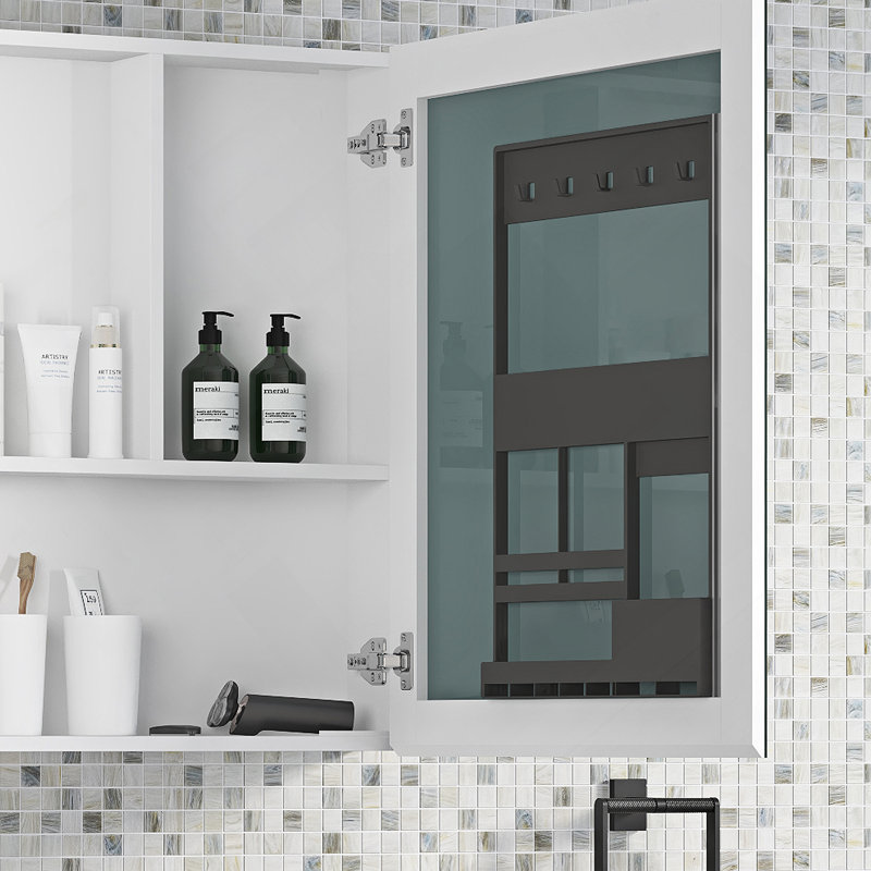 48'' W X 30'' H Surface Frameless Mirror Medicine Cabinet, Beveled Mirror Edges Bathroom Medicine Cabinet