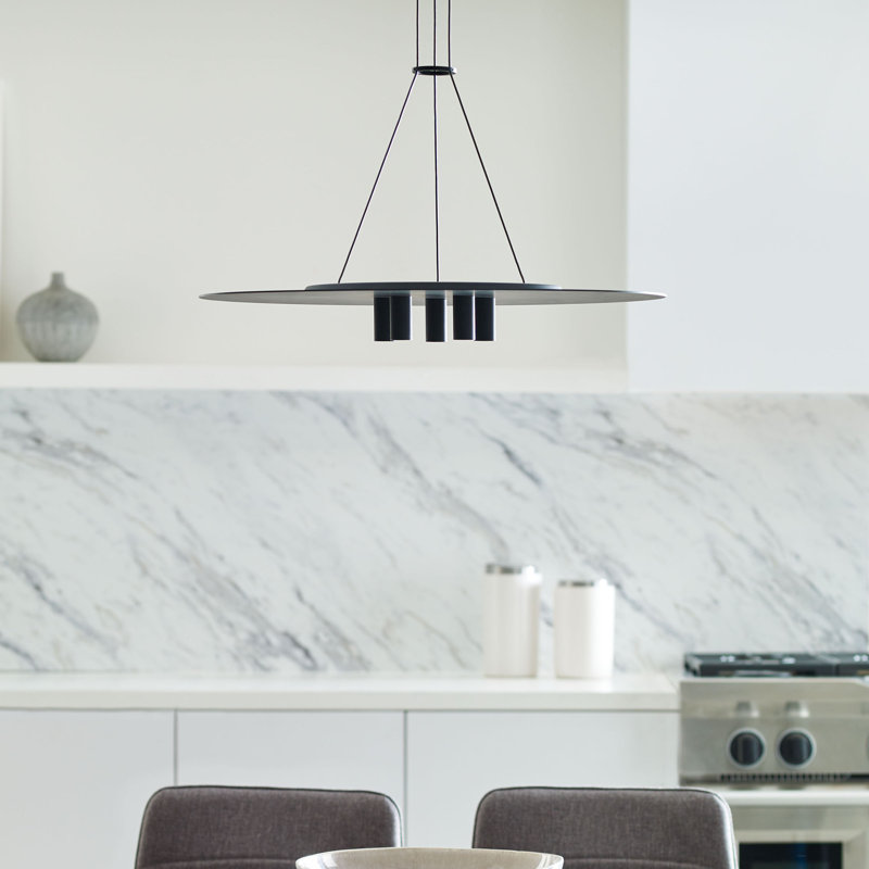 Ponte 5 - Light LED Pendant, Nightshade Black