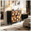 Buffet 30,31 "avec motif en nid d'abeille, armoire d'appoint moderne-1867809324