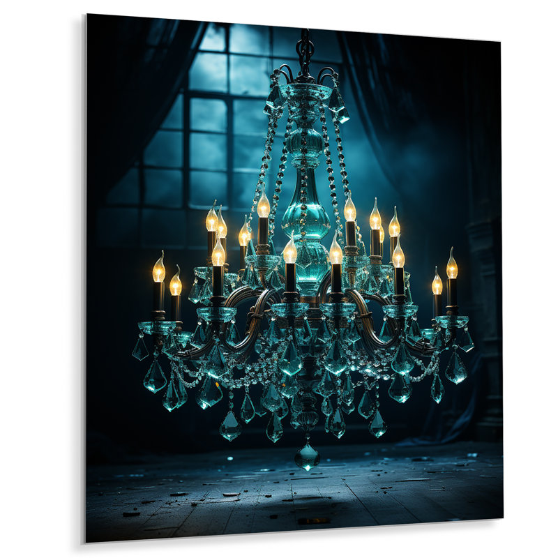 Lustre - Illustration gracieuse en métal, H 32 po x l 16 po x P 1 po