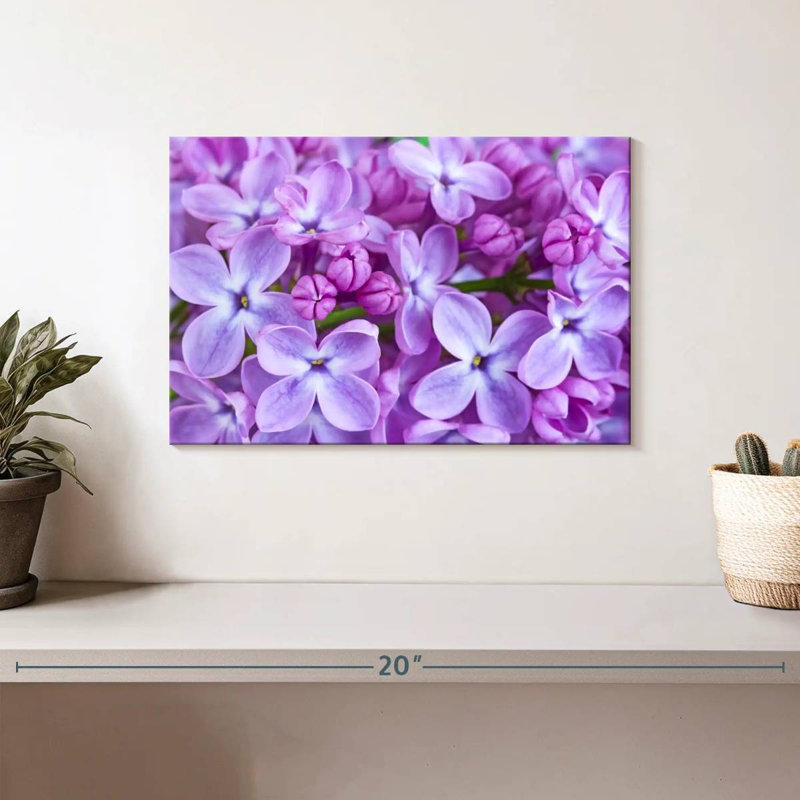 Fleurs de lilas Harnek, H 8 po x l 12 po
