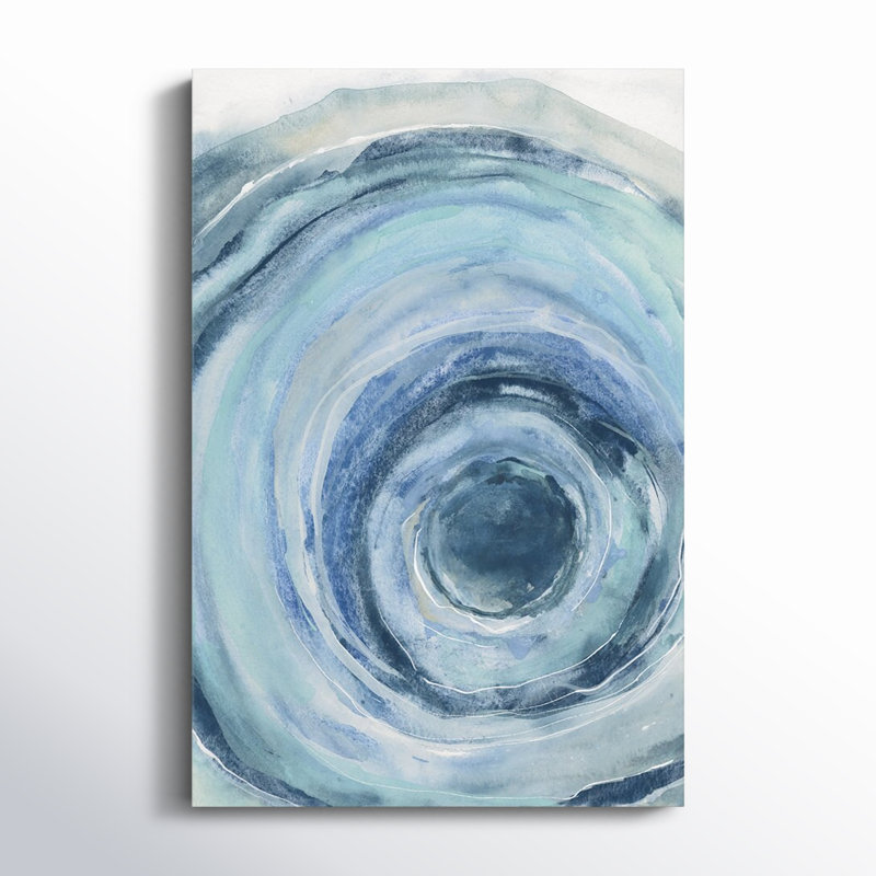 «Watercolor Geode IX» par Chris Paschke - reproduction, H 12 po x l 8 po x P 0,75 po, Toile