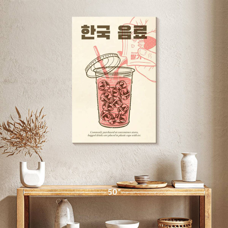 Tergel Korean Beverage, 36" H x 24" W