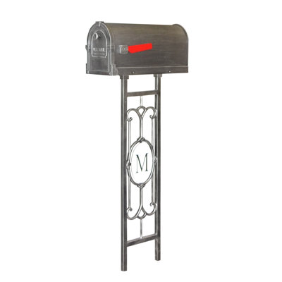 Savannah Aluminum Post Mounted Mailbox