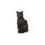 Cat Sitting Sculpture, Bronze-767237732