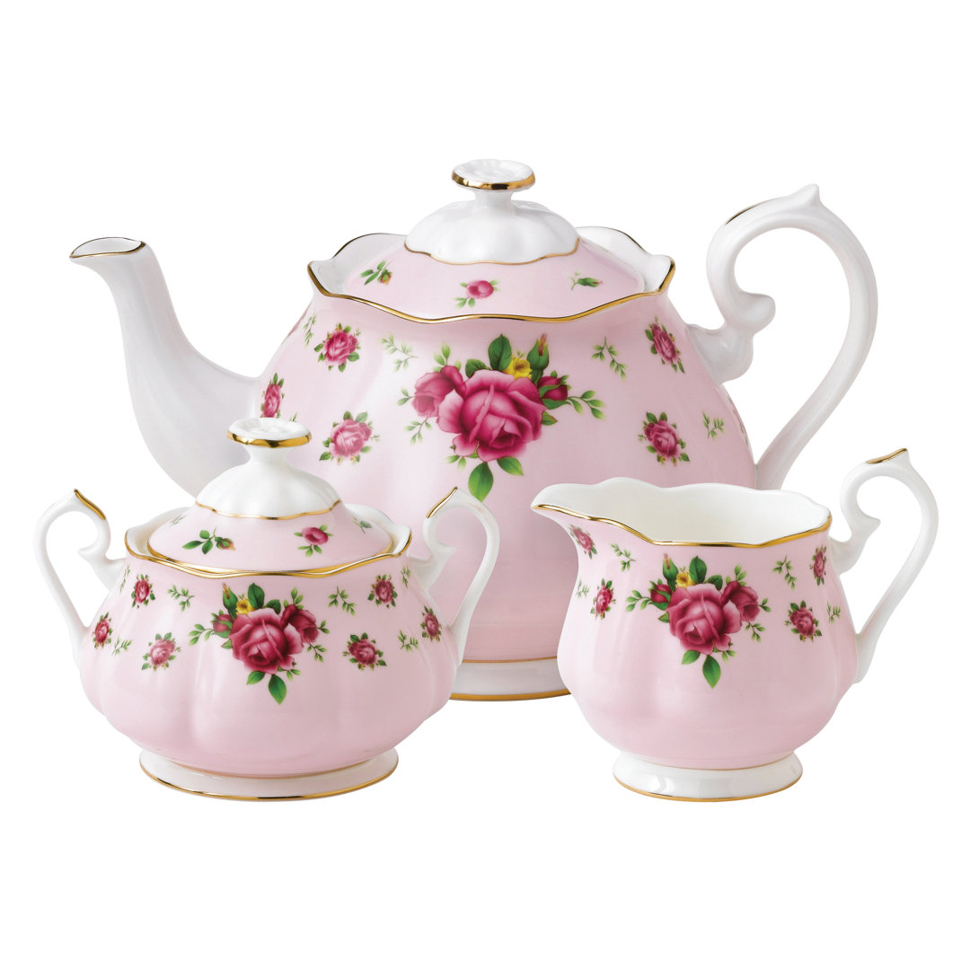 Royal Albert, New Country Roses Pink - 3 Piece Tea Set
