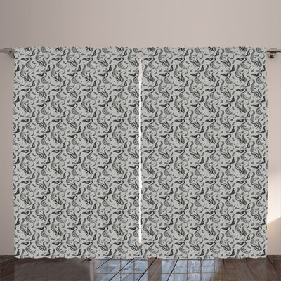 Semi Sheer Curtain Pair