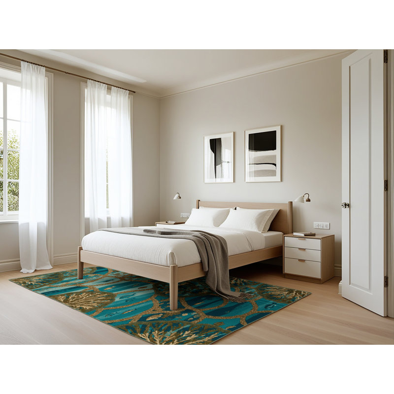 Tapis vert lavable à la machine, Rectangle 5 pi x 7 pi