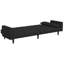  Canapé-lit en polyester noir standard-307805269