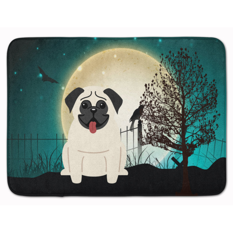 Tapis pour salle de bain Dun Halloween, Crème