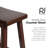 Solid Wood Accent Stool-186256253