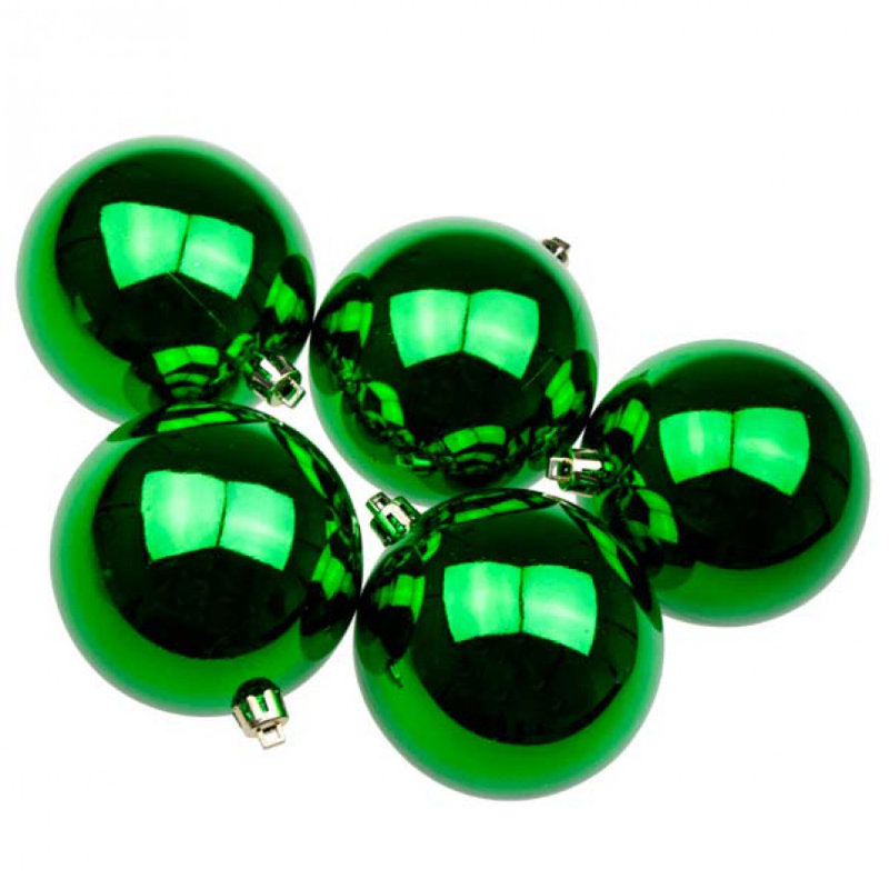 8cm Bauble, Green