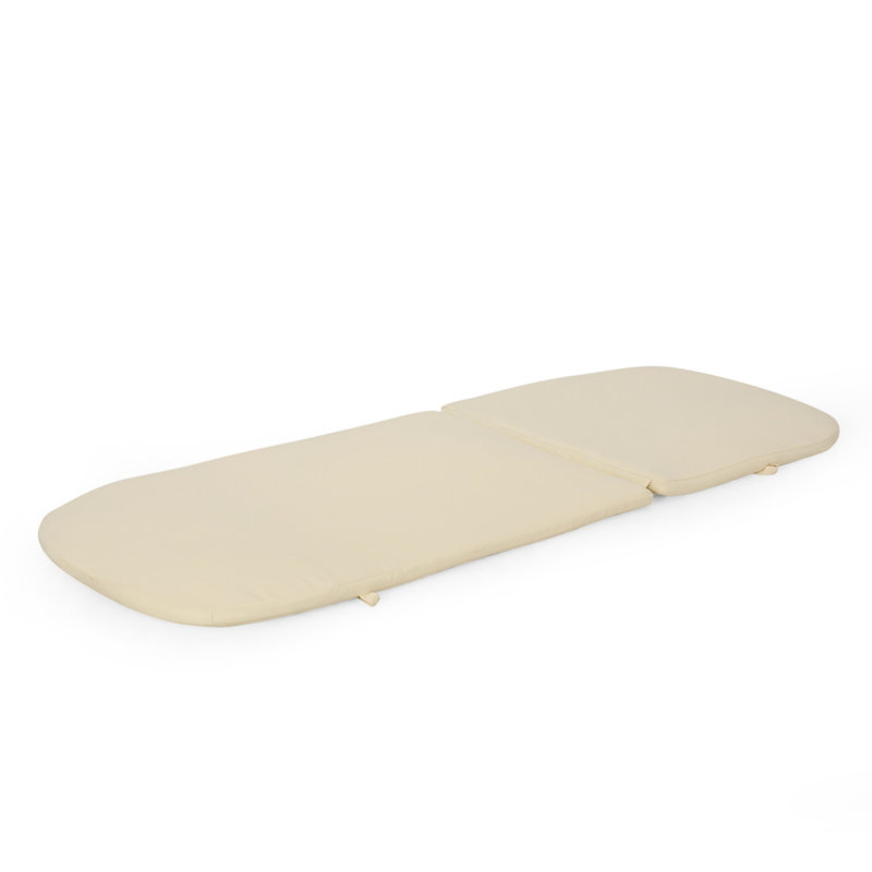 2-Piece Outdoor Chaise Lounge Cushion Set ( Cushion Only ), 1, Beige