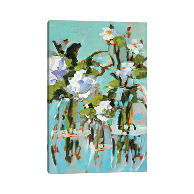«Flowers In Vase» par Jane Slivka, reproduction d'art sur toile tendue
