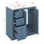 Meuble-lavabo de 30 po avec lavabo en céramique, armoire de rangement moderne à 3 tiroirs et 2 portes, meuble-lavabo autoportant, fermeture en douceur-371915859