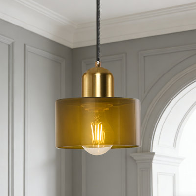 Mid Century Modern Glass Pendant Light