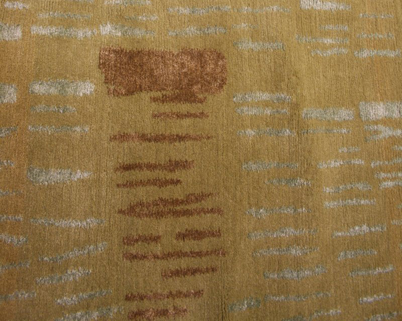 Prati Abstract Area Rug in Gold/Green, Rectangle 9' x 12'