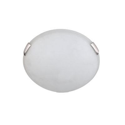 Plafonnier encastré circulaire simple 12 po 2 lumières Alexander