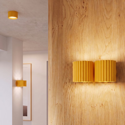 Aura Aluminium Flush Mounted Sconce