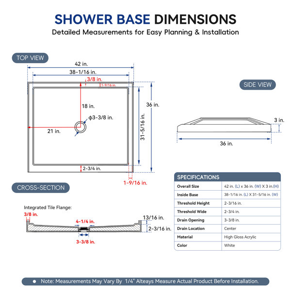 Dimensions du produit