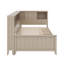 Lit de jour simple en bois avec tablettes et tiroirs