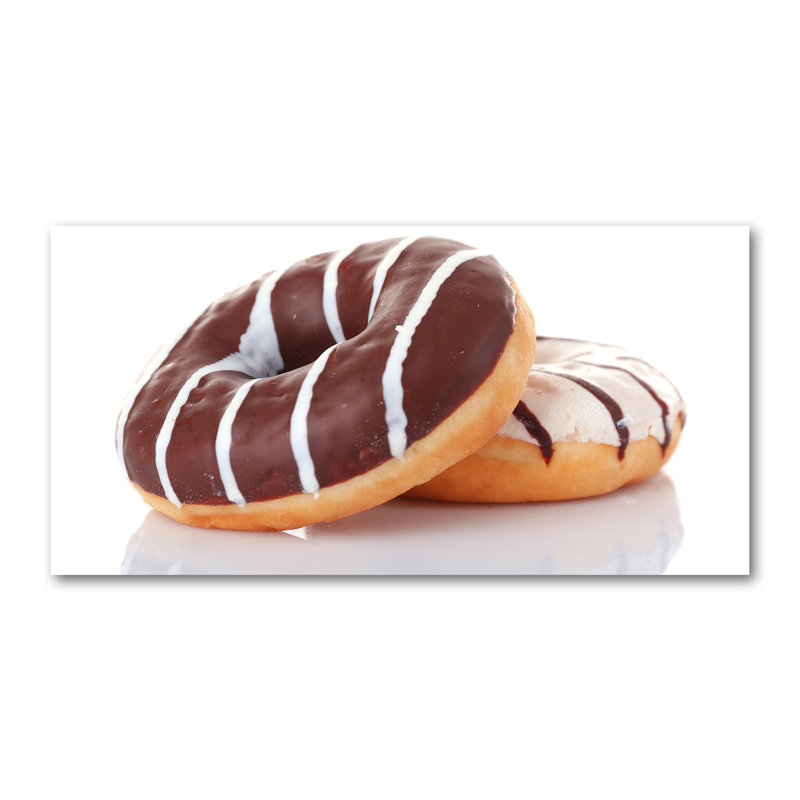Donuts With Chocolate - Wrapped Canvas Print