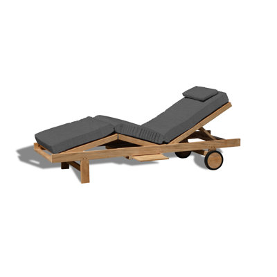 Quincy Outdoor Teak Chaise Lounge
