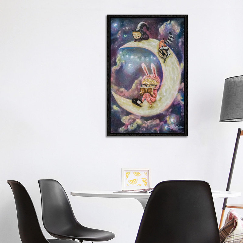 Galaxies Of Imagination by Heather Renaux - Gallery-Wrapped Canvas Giclée on Canvas, Black Floater Framed
