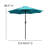 Abi-Louise Faux Teak Patio Table, 2 Chairs & 9FT Patio Umbrella with Base-338523374