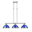 Luminaire suspendu en forme de dôme à 3 lumières pour îlot de cuisine Drakeford-626184612-626184619