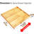 Bamboo Spice Drawer Organizer, (Need 3.1” Deep Drawer) Expandable 4 Tier Spice Rack