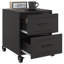 Anadalay 36cm W Steel Bedside Table-905989315