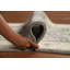 Tapis de couloir indien gris en laine Oushak 3 x 10