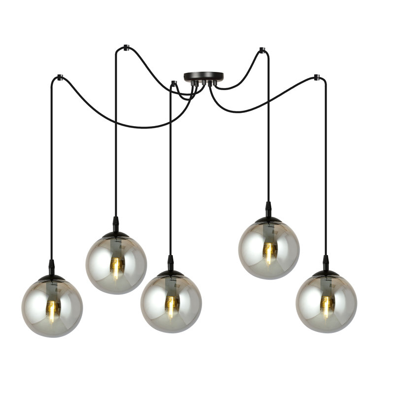 Garnes 5 - Light Sphere Pendant, Graphite