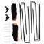 HOMCOM Steel Football Net with Carrying Case-62221409