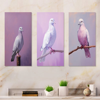 Polished Dove - Dove Metal Wall Art Prints Set Of 3