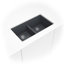 Évier de cuisine à double cuve encastrable 33 po x 19 po Quartz 50/50-100413114