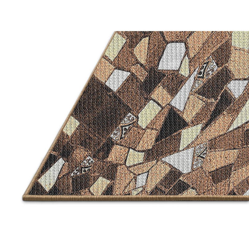 Tapis noir/beige à motifs Otisfield, Rectangle 4 pi x 6 pi