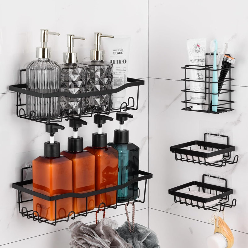 Adhesive Stainless Steel Shower Caddy