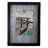 12.5" Classical Rectangular 5" x 7" Photo Picture Frame with Clip - Black and White